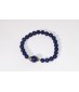 Bracelet en Lapis-Lazuli et Argent (8mm) 
