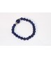 Bracelet en Lapis-Lazuli et Argent (8mm) 
