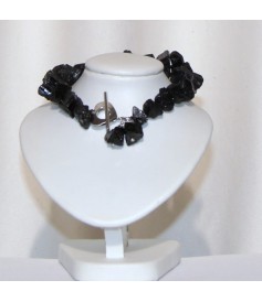Bracelet en Tourmaline Brut Noir 