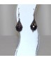 Boucles d'Oreilles en Améthyste facettée (cône) et Argent