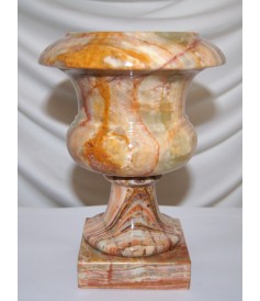 Vases (h 19,5) en Onyx en provenance du Pakistan
